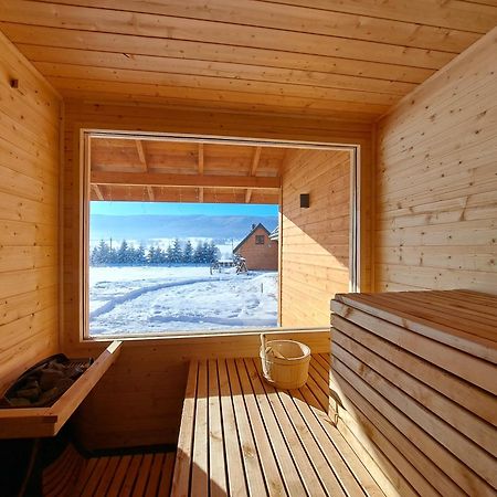 Osada Orlica Klimatyczne Domki Z Widokiem Na Gory I Termalnym Spa Sauna Jacuzzi 4 Km Od Zieleniec Ski Arena Lasowka Luaran gambar