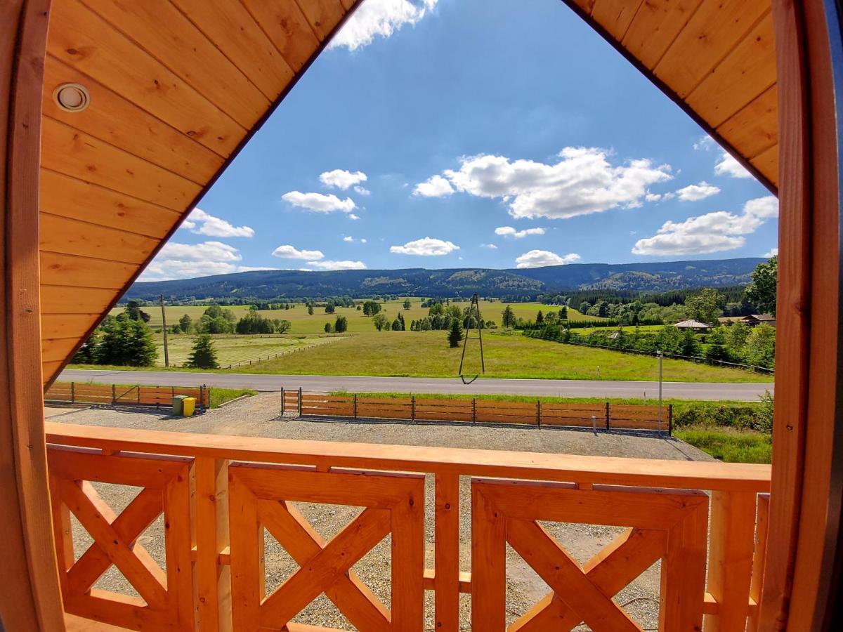 Osada Orlica Klimatyczne Domki Z Widokiem Na Gory I Termalnym Spa Sauna Jacuzzi 4 Km Od Zieleniec Ski Arena Lasowka Luaran gambar