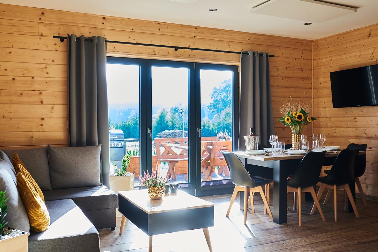 Osada Orlica Klimatyczne Domki Z Widokiem Na Gory I Termalnym Spa Sauna Jacuzzi 4 Km Od Zieleniec Ski Arena Lasowka Luaran gambar
